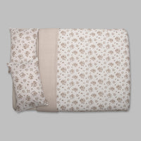 Funda Nórdica Floral Topo y Blanco - 820