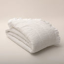 Edredão 100% Algodão Branco com Folhos - Elise