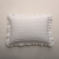 Edredão 100% Algodão Branco com Folhos - Elise