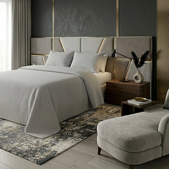 Colcha de Verano con Rombos Gris – Diamante