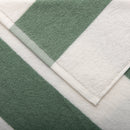 Toalha de Praia Riscas Verde 100% Algodão com Fios Tintos – Riscas