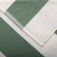 Toalha de Praia Riscas Verde 100% Algodão com Fios Tintos – Riscas