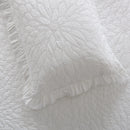 Colcha Flor com Folhos Branco
