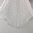 Colcha Flor com Folhos Branco