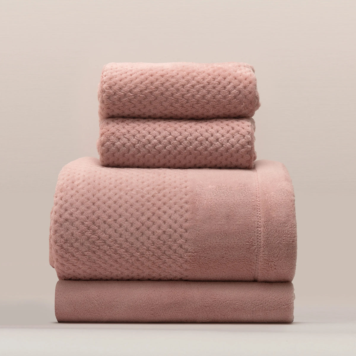 Jogo de Lençóis de Coralina 290 gr/m² Cor-de-Rosa
