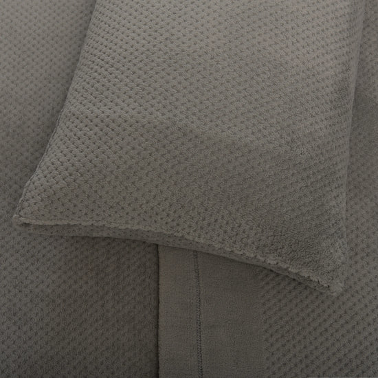 Jogo de Lençóis de Coralina 290 gr/m² Cinzento – Jacquard