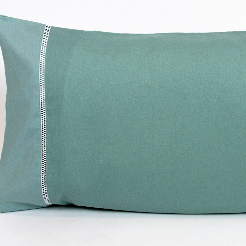 Par de Fundas de Almohada 729 Verde 50 x 80 cm