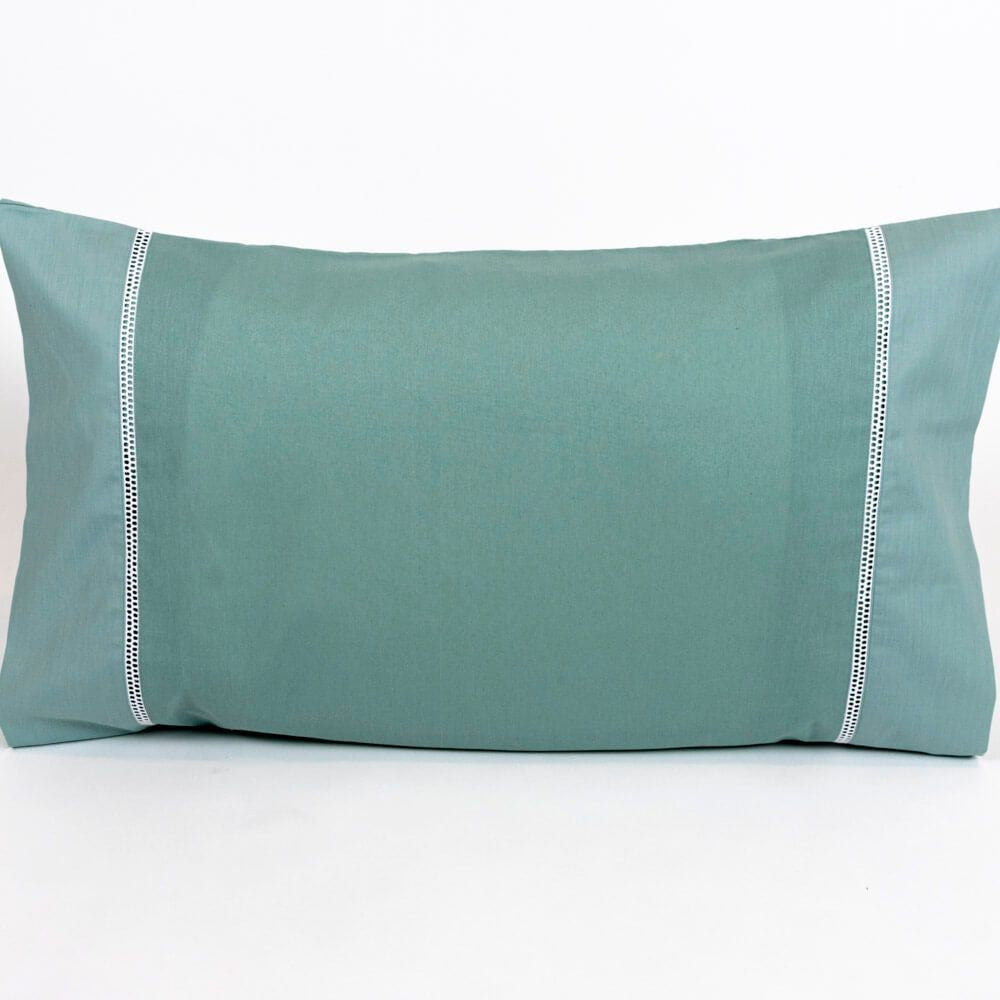 Par de Fundas de Almohada 729 Verde 50 x 80 cm