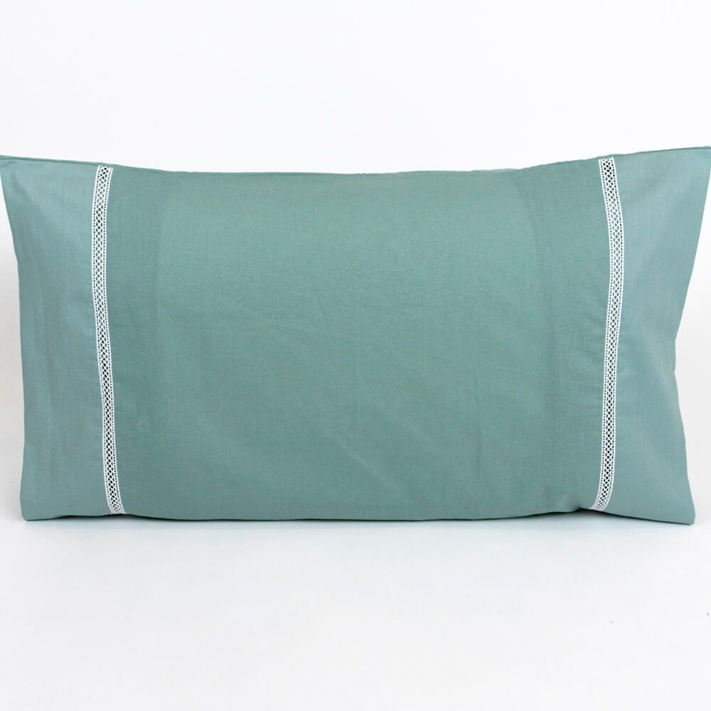 Par de Fundas de Almohada AL10 Verde 50 x 80 cm