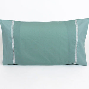 Par de Fundas de Almohada AL10 Verde 50 x 80 cm