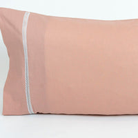 Par de Fundas de Almohada AL10 Rosa Palo 50 x 80 cm