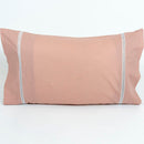 Par de Fundas de Almohada AL10 Rosa Palo 50 x 80 cm