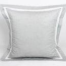 Almofada Decorativa com Renda Cinzento
