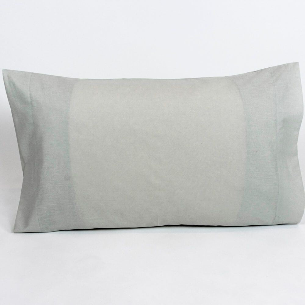 Par de Fundas de Almohada Lisas Gris 50 x 80 cm