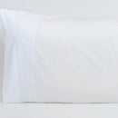 Par de Fronhas de Almofada Liso Branco 50 x 80 cm