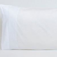Par de Fronhas de Almofada Liso Branco 50 x 80 cm