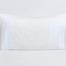 Par de Fronhas de Almofada Liso Branco 50 x 80 cm