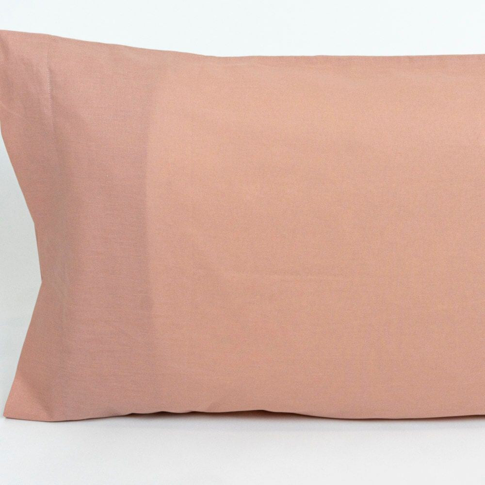 Par de Fundas de Almohada Lisas Rosa Palo 50 x 80 cm