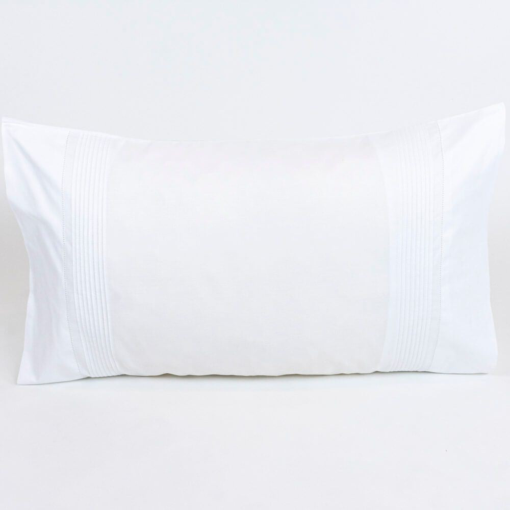 Par de Fronhas de Almofada 370 Branco 50 x 80 cm