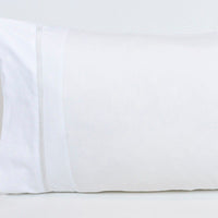 Par de Fundas de Almohada AL10 Blanco 50 x 80 cm