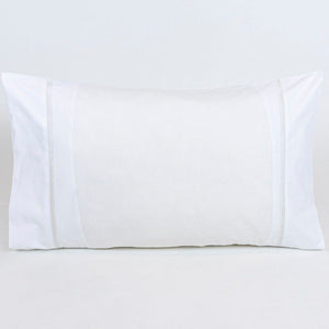 Par de Fundas de Almohada AL10 Blanco 50 x 80 cm