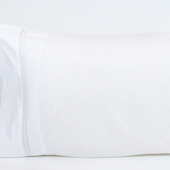 Par de Fronhas de Almofada 734 Branco 50 x 80 cm