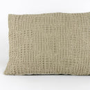 Almofada Decorativa Efeito Waffle Taupe
