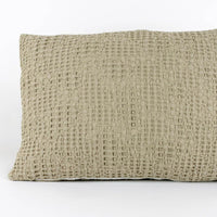 Almofada Decorativa Efeito Waffle Taupe