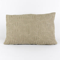 Almofada Decorativa Efeito Waffle Taupe