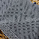 Manta de Algodão com Renda Cinzento Escuro
