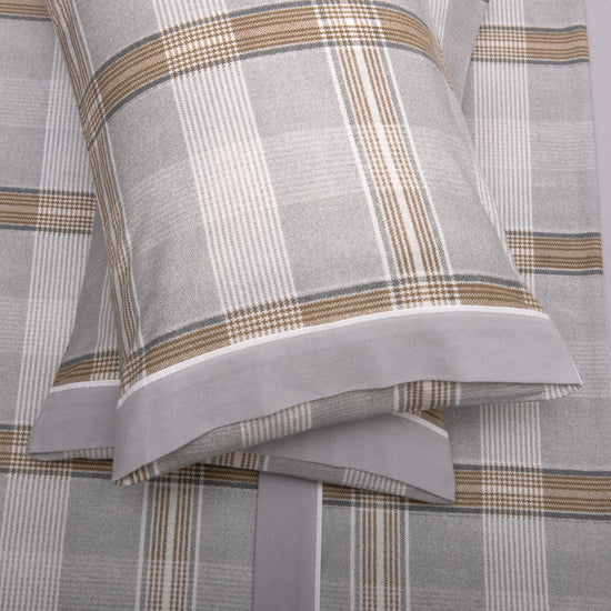 Sábanas de Franela 100% Algodón Gris – Tartán
